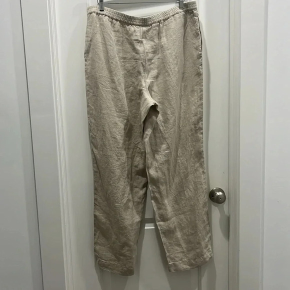 NWT J.Jill Love Linen Flax Wide Leg Pants Sz Large Missy - Picture 4 of 6